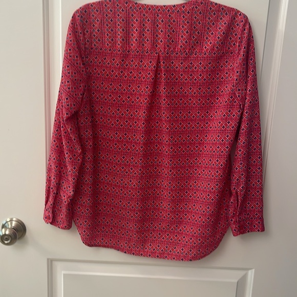 TALBOTS Petites/ V Neck/Faux Hidden Buttons/Long Sleeve - Picture 5 of 7